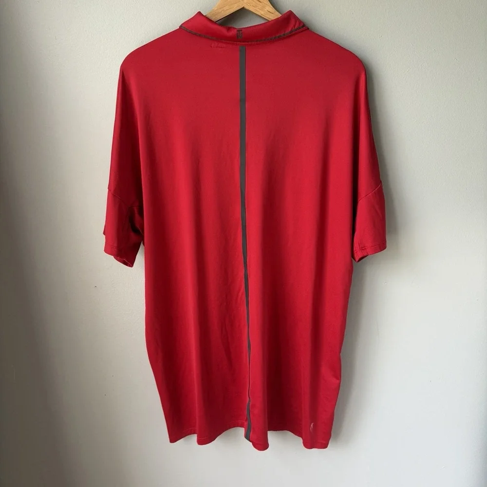 Nike Tiger Woods Collections Short Sleeve Polo Shirt Men's Size XL Red Dri Fit